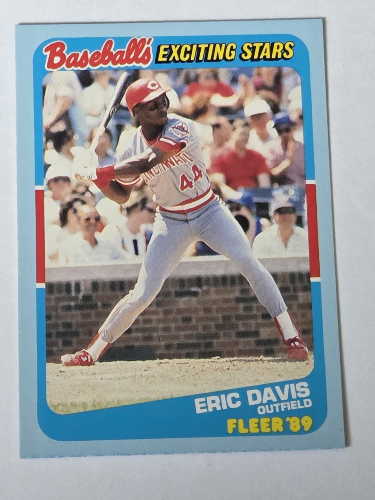 1989 Fleer Baseball's Exciting Stars Eric Davis #9 Of 44