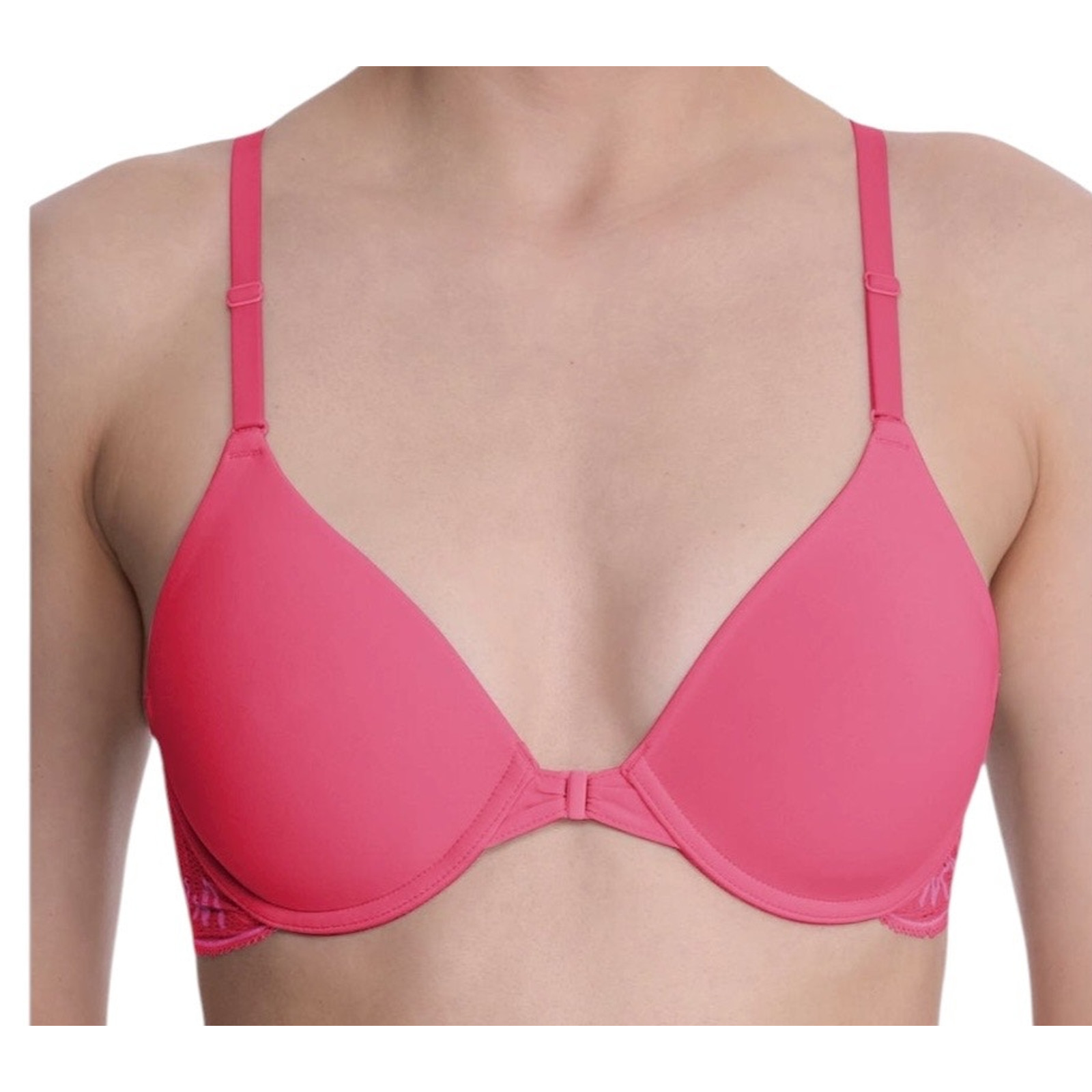 Natori Bra 728309 Lush Front Close Contour underwire dark pink size 38C