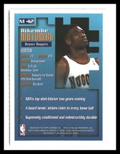 Dikembe Mutombo 1995-96 Finest Mystery #M42 Denver Nuggets
