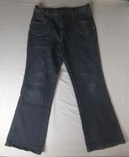 Gitano Women’s Stretch Bootcut Jeans Ramie Cotton Blend Size 16 Dark Wash
