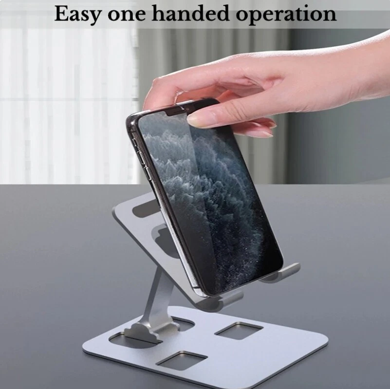 Lote Plegable Universal Ajustable Metal Escritorio Mesa Teléfono iPad Tableta Soporte Foto 4 de 4