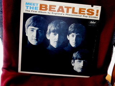 BEATLES~ MEET THE BEATLES~ RARE~ LIGHT BROWN PRINT ~ MONO