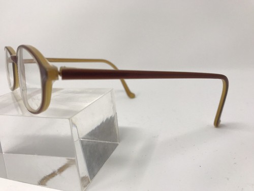 Cynthia Rowley Eyeglasses Cr20 Choc 48-19 Brown Yellow Italy G506 - 第 4/12 張圖片