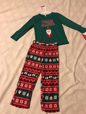 Jammies for your Families: Unisex 2Pc Pjs Set ''Team Santa'',  3T, 4, 4T, 7/8