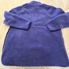 Nike Large Yoga Sherpa Fleece 3/4 Snap Up Pullover DD2182-326 Purple NWOT