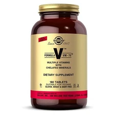 Solgar Formula VM-75 180 Tablets, Multivitamin with Chelated Minerals