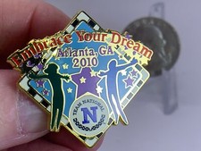 Olympic Memorabilia EMBRACE YOUR DREAM Atlanta GA 2010 Vintage Tack Pin T-5186