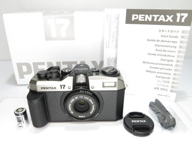 新品同様 Pentax 17 Dark Silver Film Camera Dodd Camera - PENTAX 17 Film Camera - Dark Silver