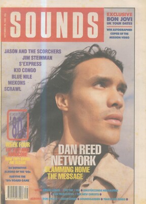 ANEW7 15X11 SOUNDS ZEITUNG TITELSEITE 30.9.1989 DAN REED NETWORK