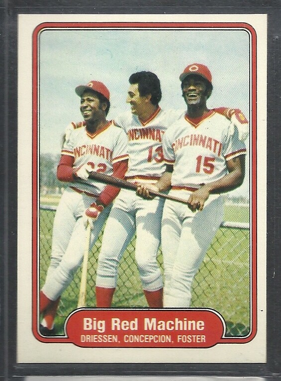 1982 Fleer - George Foster, Dave Concepcion, Dan Driessen #630 for