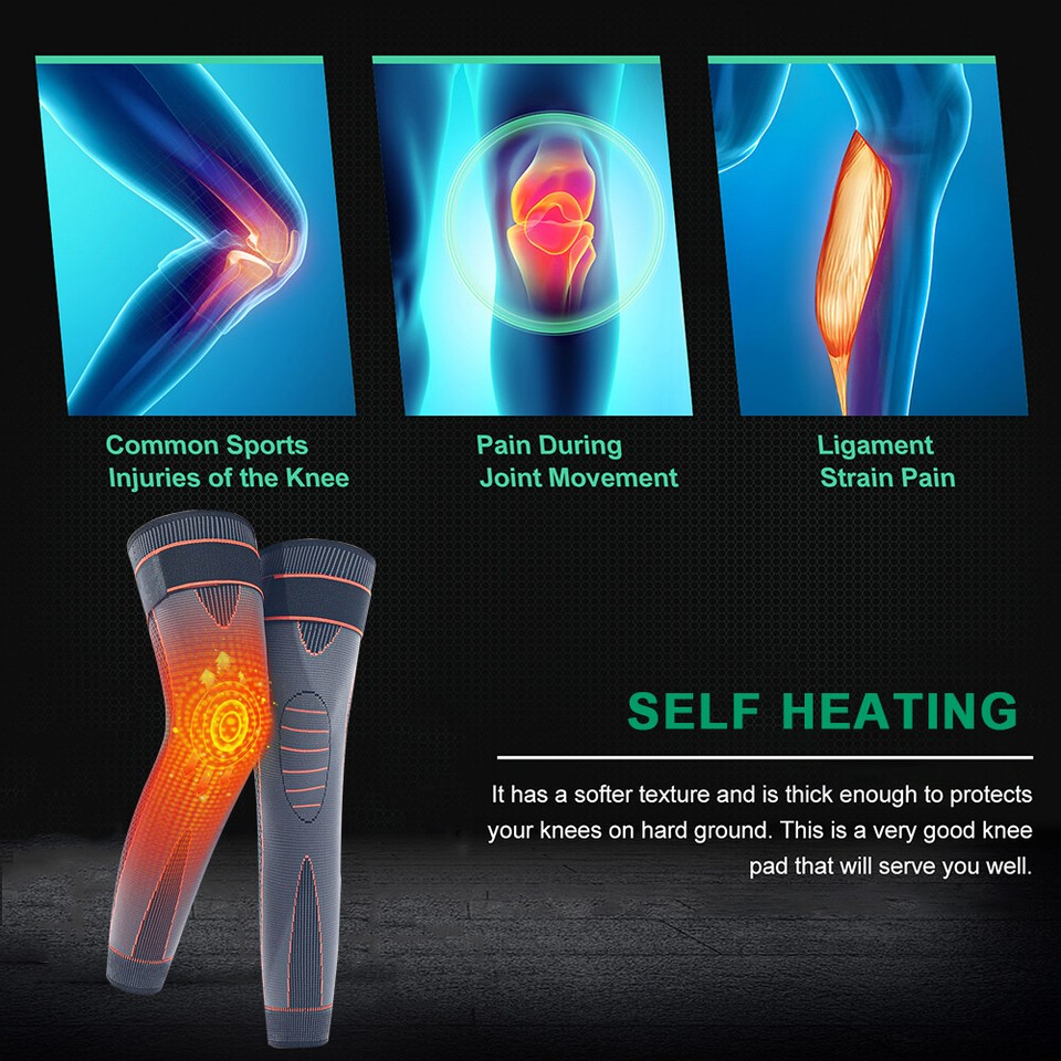 2Pcs Self Heating Knee Pad Brace For Arthritis Joints Pain Relief Leg