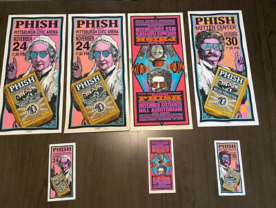 Full Set Phish Mark Arminski Poster Prints - Handbills & Full Size