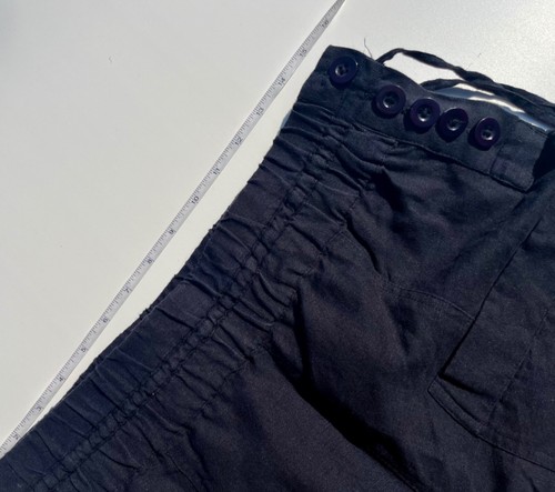 apiece apart new york Leinen Patch Pocket Cropped Schwarz Hose Pants - Bild 7 von 11
