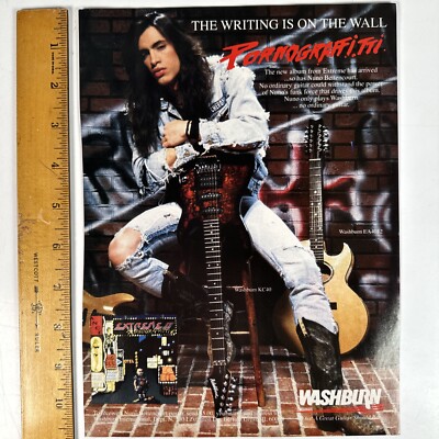 Washburn Guitars Nuno Bettencourt Extreme Original Magazine Print