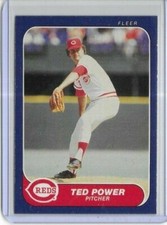 1986 Fleer #187 Ted Power Cincinnati Reds