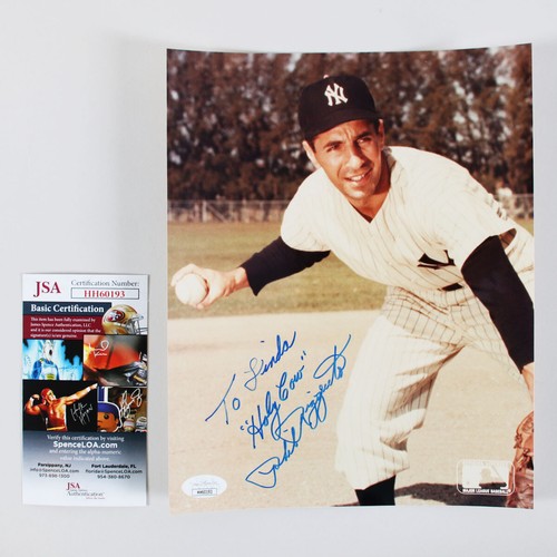 Phil Rizzuto Signed Photo 8x10 Yankees - COA JSA - Picture 3 of 3