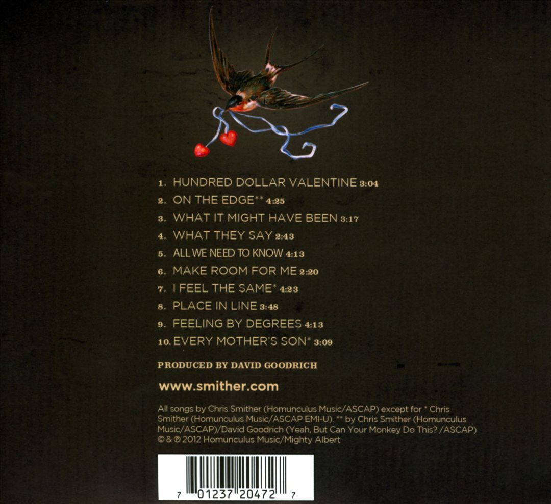 CHRIS SMITHER - HUNDRED DOLLAR VALENTINE [DIGIPAK] NEW CD