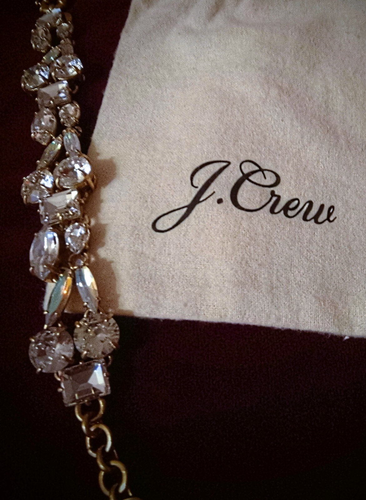 J.Crew Signed Stunner - Clear & AB Crystal Shapes… - image 3