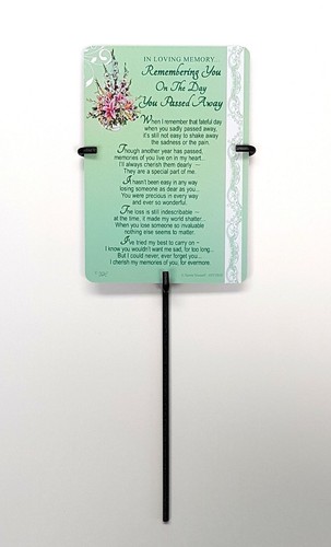 GRAVE MEMORIAL CARD Graveside Funeral Loving Memory Verse Remembrance Holder💔 - Picture 106 of 120