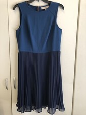 Ann Taylor The Loft Womens Dress Size 8 Fit And Flare Blue