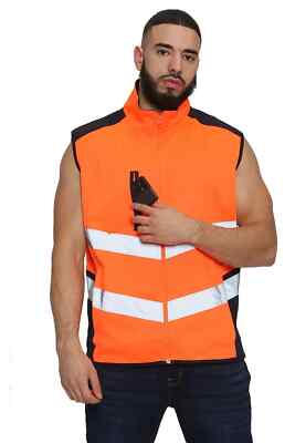 Hi Viz Vis Warnschutz Reflektierende Fleece Weste Körperwärmer Weste Jacke Herren