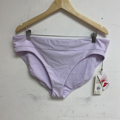 #ad CALIA Women#x27;s Mid Rise Wide Banded High Leg Swim Bottoms Blooming Lilac WSA23414 $15.88