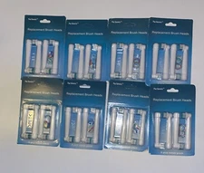 NEW 8 Pack Of 4 (32EA) PAZ GENERIX Generic Replacement Brush Heads (fits Oral-B)