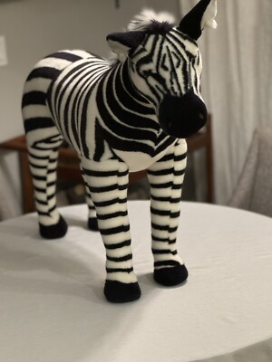 🦓 FAO Schwarz x Toys R Us Jumbo Standing Zebra Discontinued | eBay