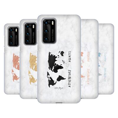 NATURE MAGICK ADVENTURE AWAITS MAP ON MARBLE SOFT GEL CASE FOR HUAWEI PHONES 4