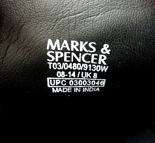 M&S Brogues Oxford Shoes Formal Brown Leather UK 8 EU 44 - Picture 11 of 11