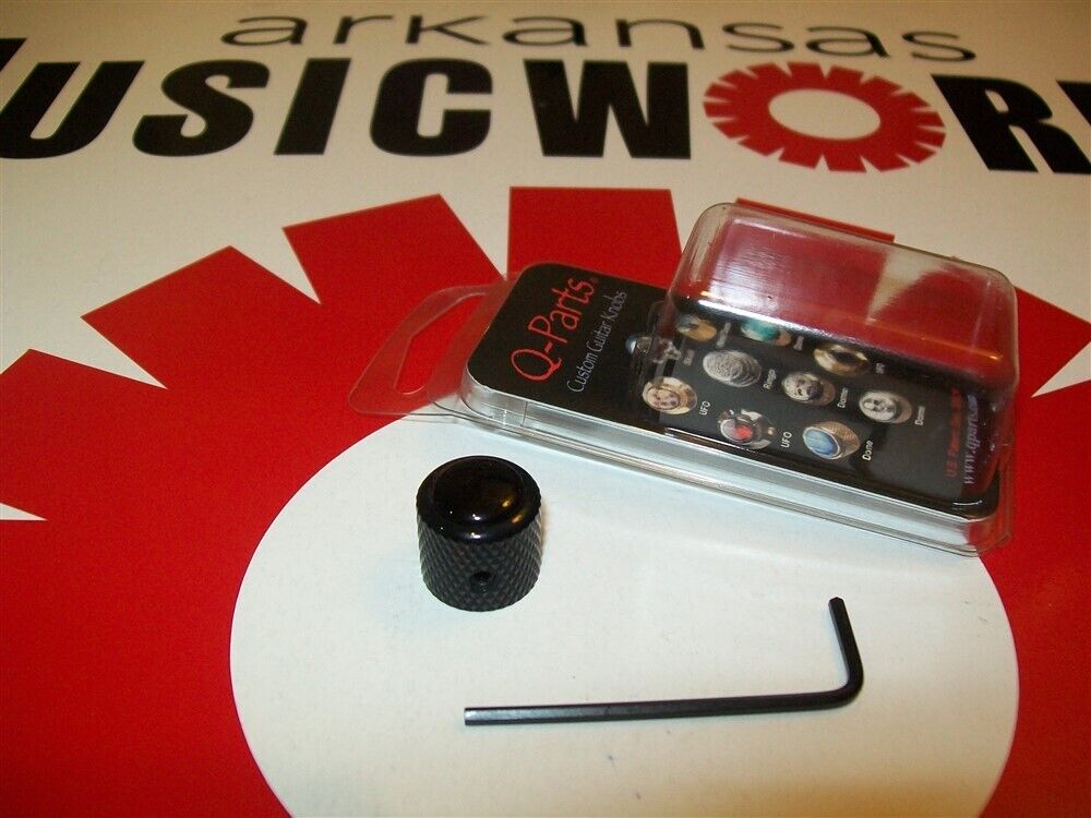 Q-Parts Mini Dome Knob ACRYLIC BLACK ON DARK BLACK KDBMD Q-Parts Mini Dome Knob ACRYLIC BLACK ON DARK BLACK KDBMD
