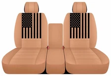 Fits 2005-2011 Dodge Dakota truck 40-20-40 Front Solid Colors American Flag