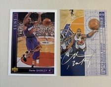 Charles Barkley 1994 Upper Deck #280 + Collector's Choice Silver Signature #392