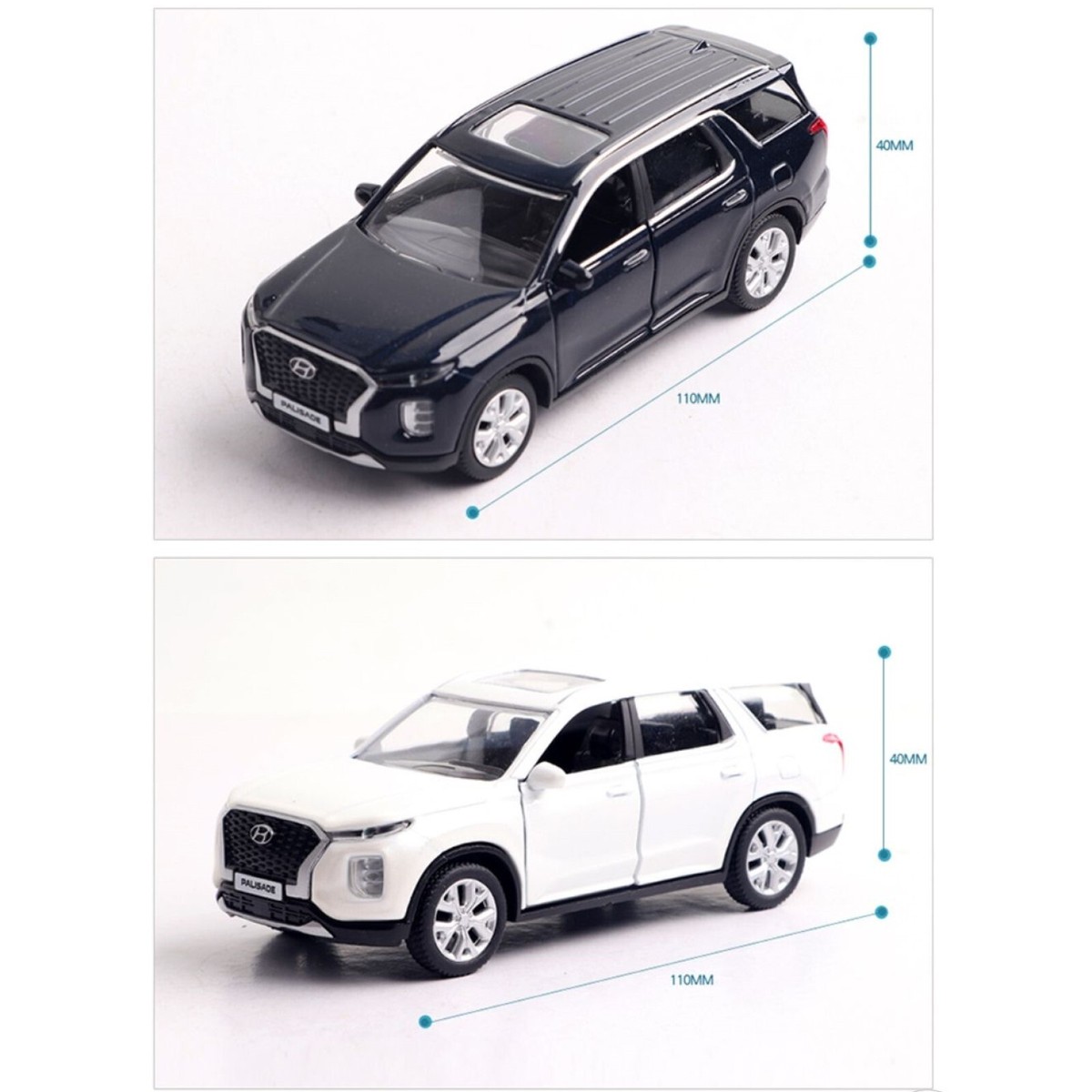 HYUNDAI ヒュンダイ PALISADE ミニカー Hyundai Motor Car * Palisade * Mini Diecast 1:38 Scale