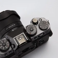 Brass Metal Camera Hot Shoe Cover Shutter Button For Leica Sony Canon Nikon Fuji