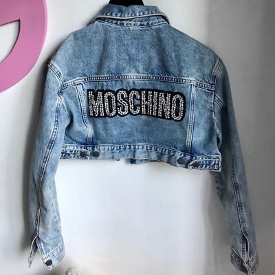 Moschino Cropped Denim Moschino Denim Jacket H&m BN H&M X