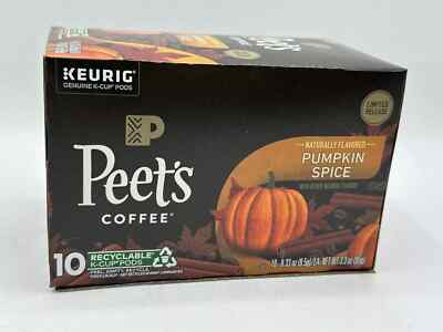 Peet's Coffee Pumpkin Spice 10 K-Cup PODS - READ DESCRIPTION