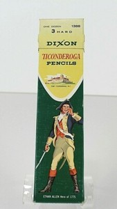 3-Vintage-Dixon-Ticonderoga-Pencils-in-Original-Box-No-3-Hard-1388