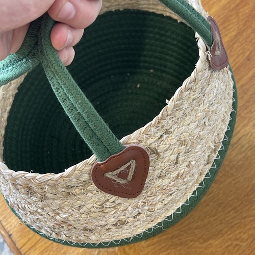 Cesta de arpillera porta troncos maceta decorativa bolsa de compras estilo granja - Imagen 13 de 13