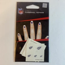 Tennessee Titans NFL 4-Pack Fingernail Tattoos - WinCraft Sports - Brand New