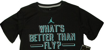 Air Jordan Tee Boys What Better Fly Me Nike Youth Wear Sports Athletic Shirt Top | eBay