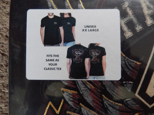 HARD ROCK CAFE BOSTON 50TH ANNIVERSARY BLACK ALBUM BLACK T-SHIRT SEALED IN PKG - Picture 3 of 11