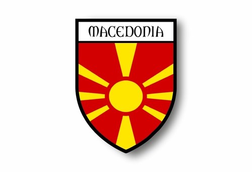 Drapeau National De La Macédoine Fond Avec Le Drapeau De La Macédoine | Photo Premium