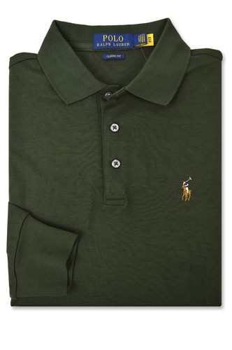 Long Sleeve Polo Shirt, 2XL XXL 