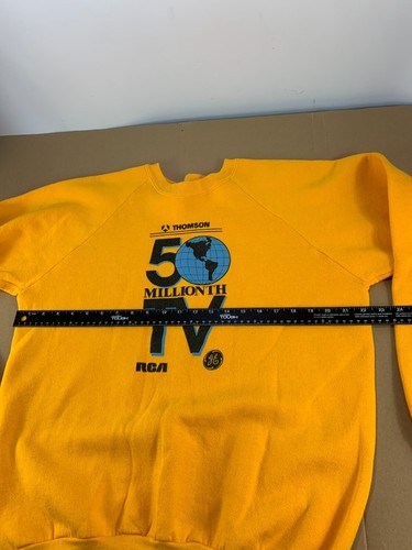 Vintage 80s 90s Thomson TV Television RCA GE Zenith Show Movie Sweatshirt Skate - Picture 6 of 8