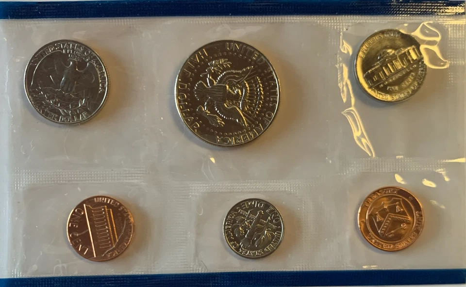 1984 United States Mint Uncirculated 12-Coin Set - Denver and Philadelphia Mint - Image 4 of 4