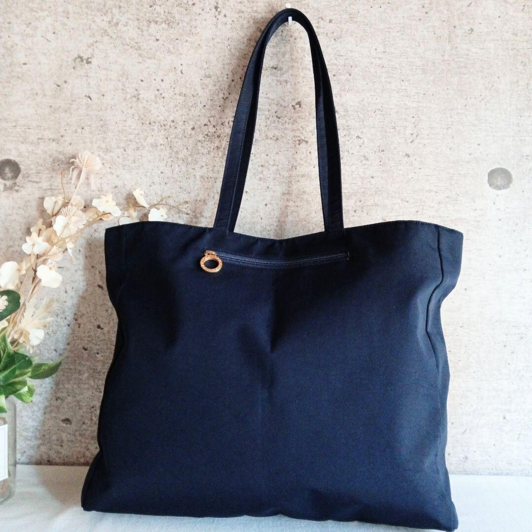 VERSACE Nylon Canvas Tote Bag Navy X Multicolor Women | eBay