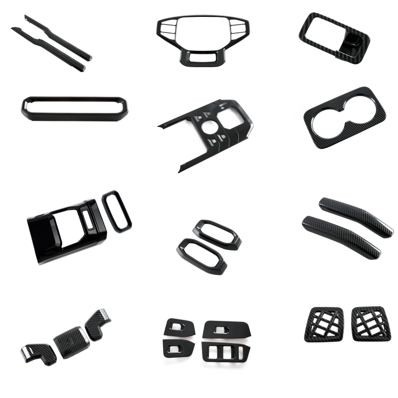 LHD ABS Carbon Fiber Interior Accessories Kit Trim For Jetour Traveller T2 23-24