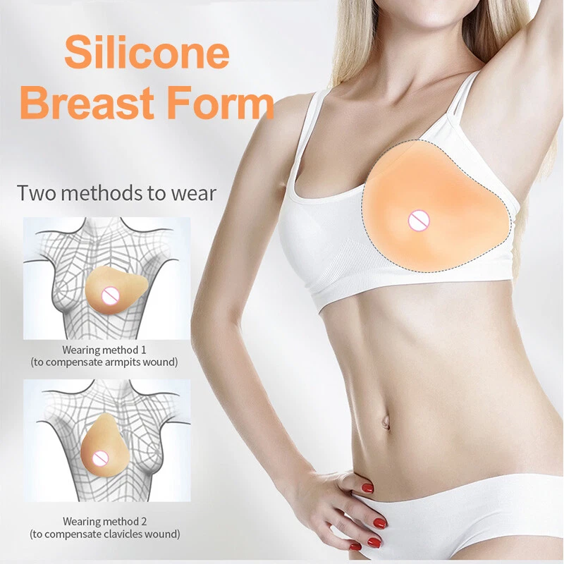 Silicone Breast Forms Armpit Mastectomy Prosthesis Bra Insert Enhancer US  STOCK