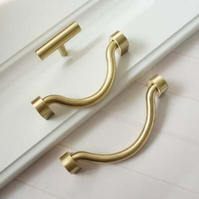 4'' 4 3/4'' Brass Drawer Dresser Drop Bail Pull Knob Kitchen Cabinet Handle  | eBay